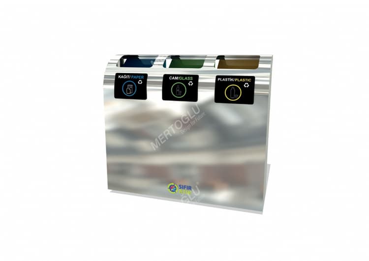 Geri Dönüşüm Atık Üniteleri Mak-643a Üçlü Poşetli
