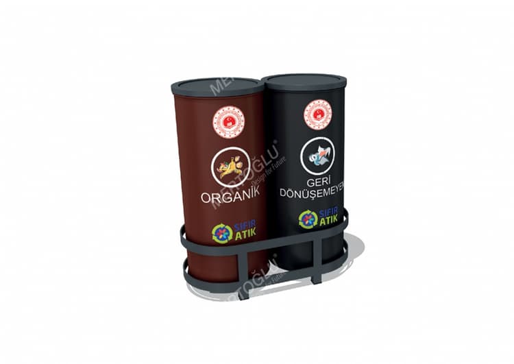 Sıfır Atık Projesi Geri Dönüşüm Atık Ünitesi Mak-608b İkili