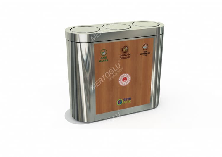 Sıfır Atık Projesi Geri Dönüşüm Atık Ünitesi Mak-632d Üçlü