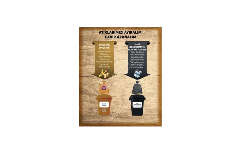 Sıfır Atık Projesi Yönlendirme Panosu Msa-110b ikili